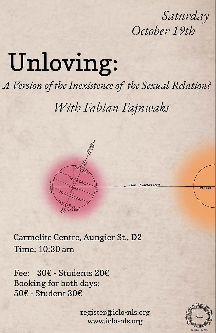 Unloving: A Version of the Inexistence of the Sexual Relation? with Fabian Fajnwaks